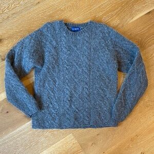 J.Crew Charcoal Gray Cable Knit Sweater Women’s Classic Cozy Fall Winter